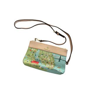 SPARTINA Charleston SC Map Crossbody Bag